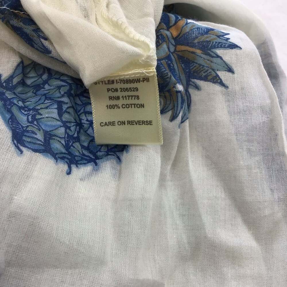 Lovestitch Anana Pineapple Print Criss Cross Maxi Dress Cover Up Medium Large - Picture 10 of 11